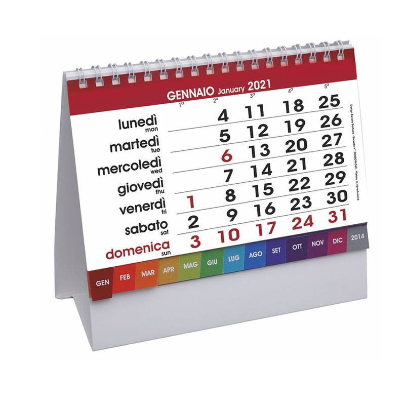 Calendario da tavolo Desk Bianco 2021